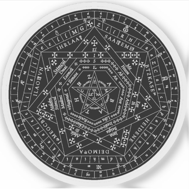 Sticker Sigillum Dei Aemeth (blanc) (Devant)