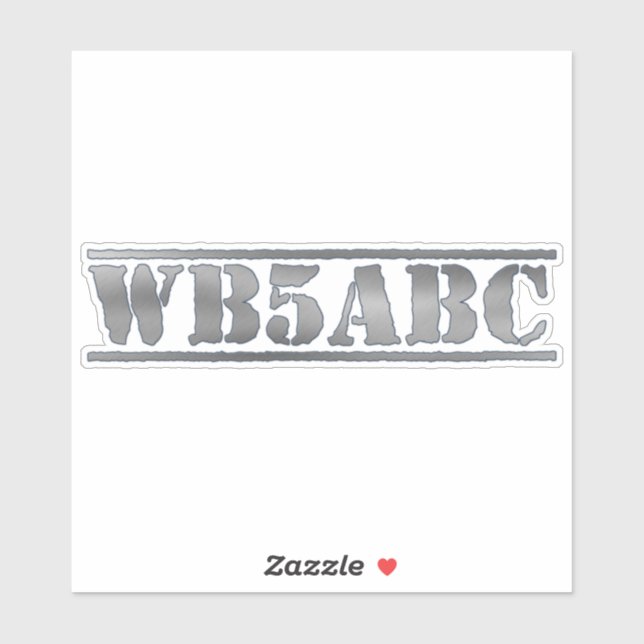 Sticker Signal d'appel de hachage personnalisé (Feuille)