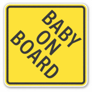 Sticker Signal d'avertissement pour bébé à bord