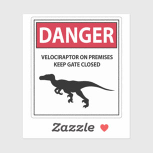 Sticker Signal de danger (Raptors)