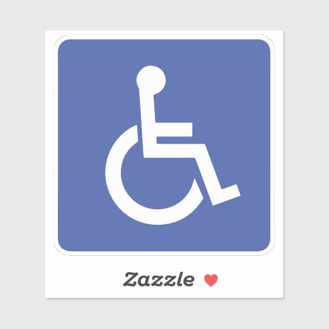 Sticker Signal pour voiture idéal pour handicapés (Feuille)