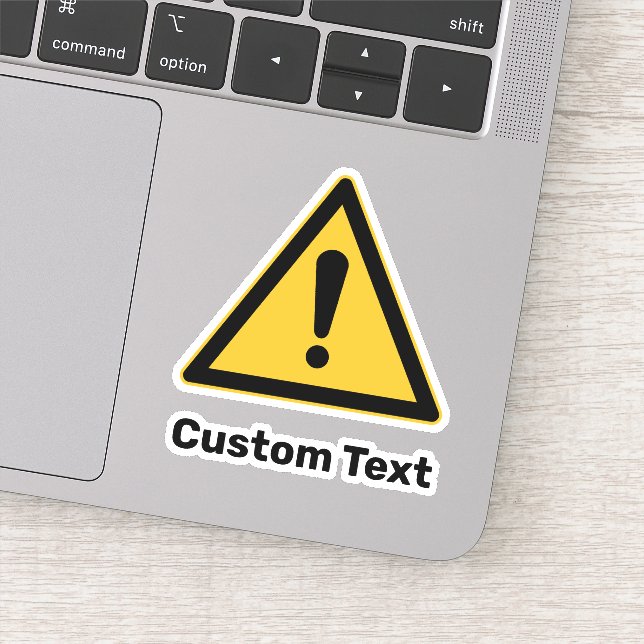 Sticker Signal triangle d'avertissement générique (Détail)