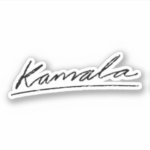 Sticker Signature Cursive Kamala