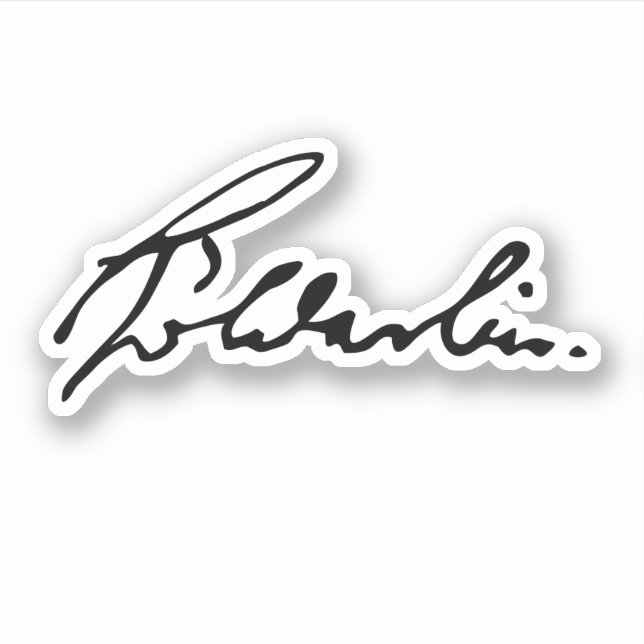 Sticker Signature de Friedrich Hölderlin (Devant)