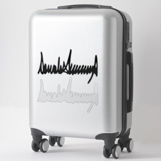 Sticker Signature de l'autographe Donald Trump (Sur valise)
