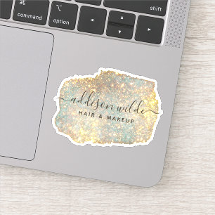 Sticker Signature holographique Script moderne Parties sci