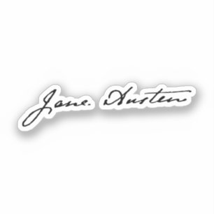 Sticker Signature Jane Austen