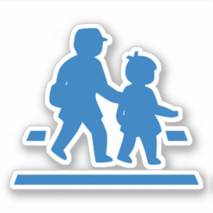Sticker Signe de circulation des écoliers >> Voyageur japo