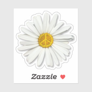 Sticker Signe de la Fleur de Daisy, Symbole de la Paix Int