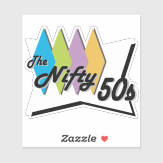 Sticker Signe du dîner nifty les années 50