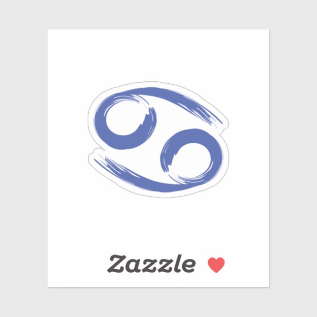 Sticker Signe du zodiaque CANCER Juin Juillet Astrologie d (Feuille)