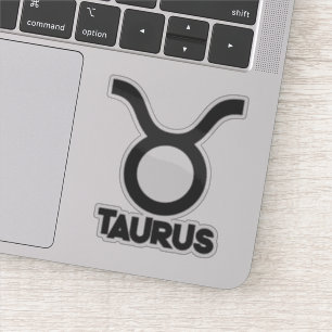 Sticker Signe du zodiaque Taureau Gras Horoscope Texte per