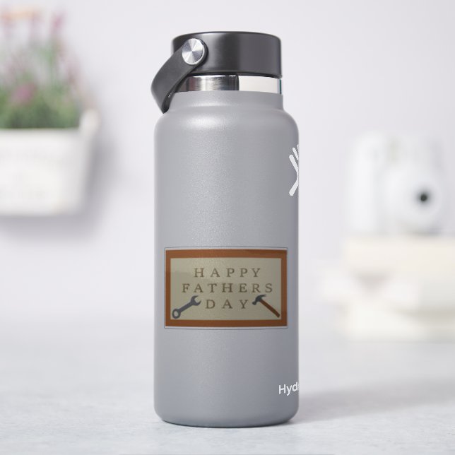 STICKER SIGNE FÊTE DES PÈRES EN BOIS (HydroFlask)