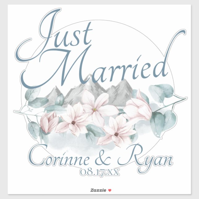 Sticker SIGNE PERSONNALISÉ DES Magnolias DE Montagne Marié (Feuille)