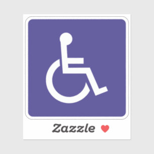 Sticker Signe pour personnes handicapées