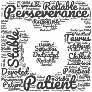 Sticker SIGNE Zodiaque Taurus noir