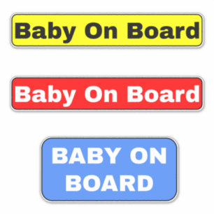 Sticker Signes bébé à bord - Voiture