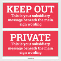 Signes d'avertissement - Deux signes en tant que S