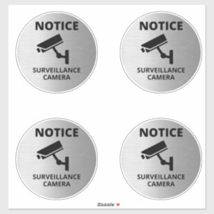 Sticker Signes de surveillance vidéo, avertissement