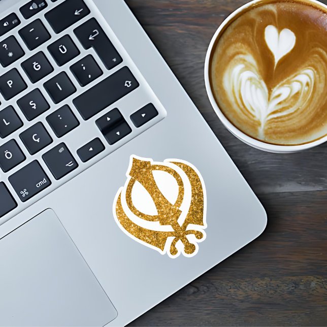 Sticker Sikh Khanda "Sans peur et libre" (Créateur téléchargé)