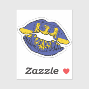 Sticker Silesia Silesia Silesian Lipstick Lover Drapeau
