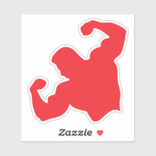 Sticker silhouette bodybuilding 12 musculation pose 1