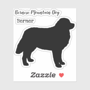 Sticker Silhouette Chien de Montagne Bernese