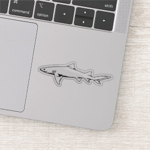 Sticker Silhouette de natation Grand requin blanc