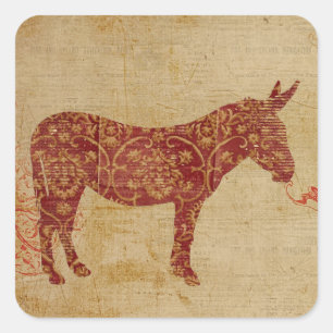 Sticker silhouette Donkey