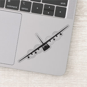 Sticker Silhouette Éffrayante vue avant HC-130J