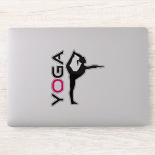 Sticker Silhouette Pose Yoga