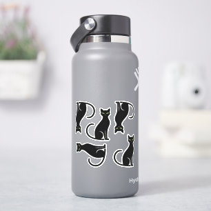 Sticker Silhouettes de chat noir cool