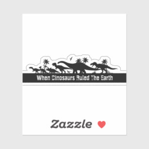 Sticker Silhouettes de dinosaures