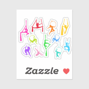 Sticker Silhouettes de Lyra Aérienne Aérienne Silhouettes