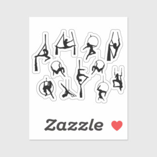Sticker Silhouettes Lyra Aérialist