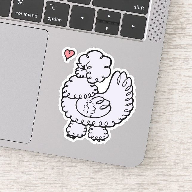 Sticker Silkie Hen (Détail)