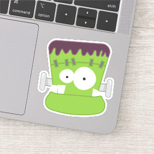 Sticker Silly Goofy Le visage monstre de Frankenstein