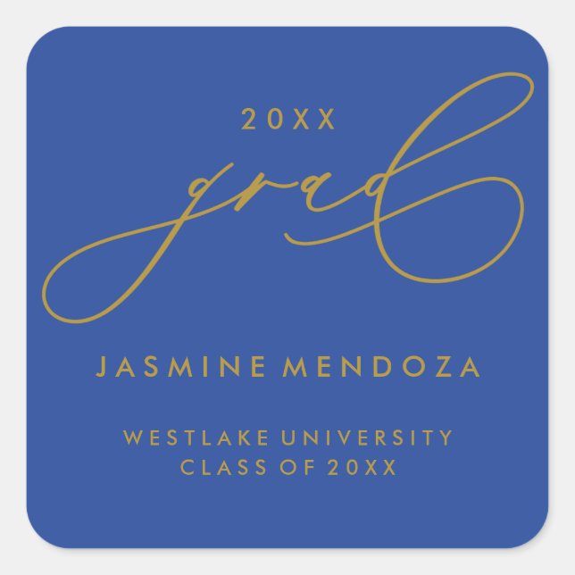 STICKER SIMPLE DE GRADUATION DE CALLIGRAPHIE SIMPL (Devant)