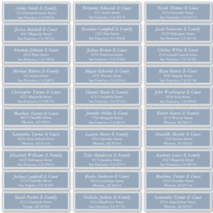 Sticker Simple Elegant Moderne Mariage Nom d'hôte Adresse