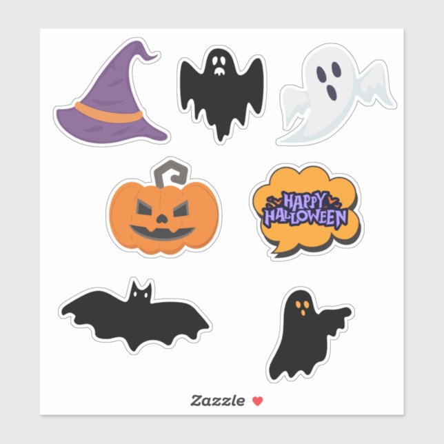 Sticker Simple Halloween  (Feuille)