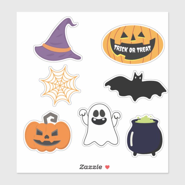 Sticker Simple Halloween cool (Feuille)