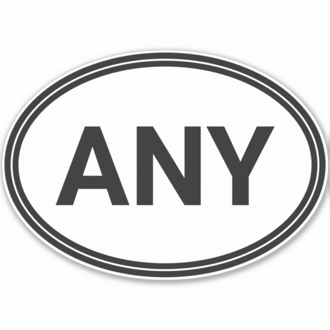 Sticker Simple Moderne Style Européen Personnalisé Ville (Devant)