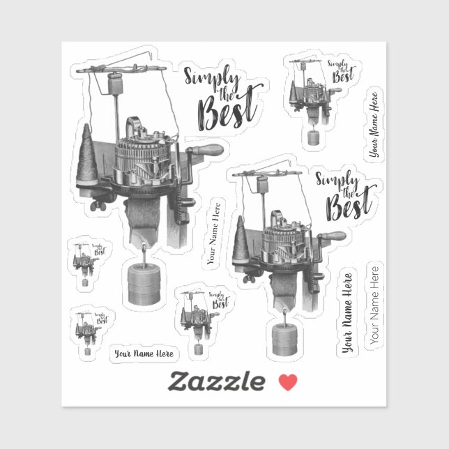 Sticker Simplement la meilleure personnalisation Sock Tric (Feuille)