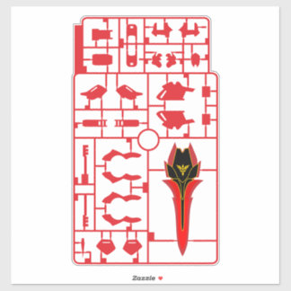 Sticker sinanju gundam gunpla plamo model runner kit char