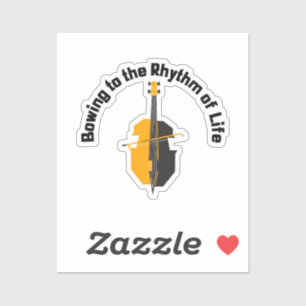 Sticker S'incliner au rythme de la vie Violoncelle
