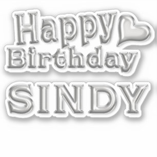 Sticker Sindy Happy Birthday