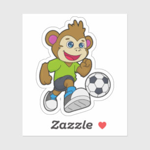 Sticker Singe comme joueur de football avec Soccer