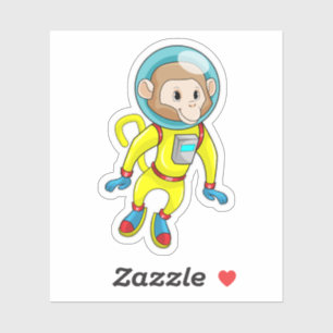 Sticker Singe en astronaute