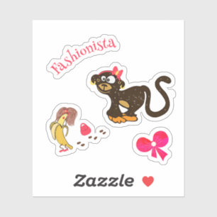 Sticker Singe et banane
