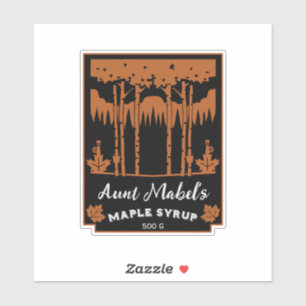 Sticker Sirop d'érable maison Fabriqué